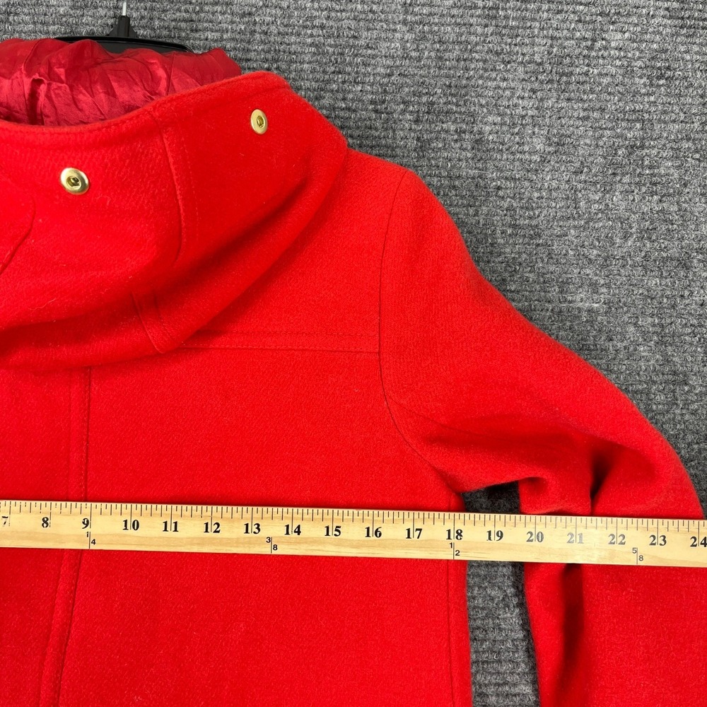 J Crew wool coat 2 hooded winter classic quiet luxury chic indie‎ coldweather - Picture 7 of 10